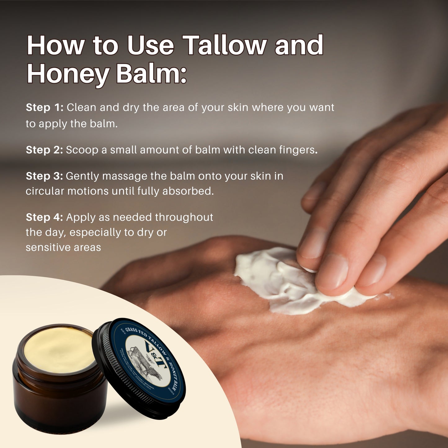 V&T Tallow and Honey Balm