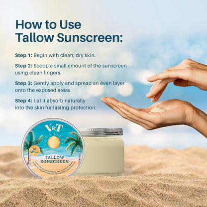 V&T Tallow Sunscreen SPF50